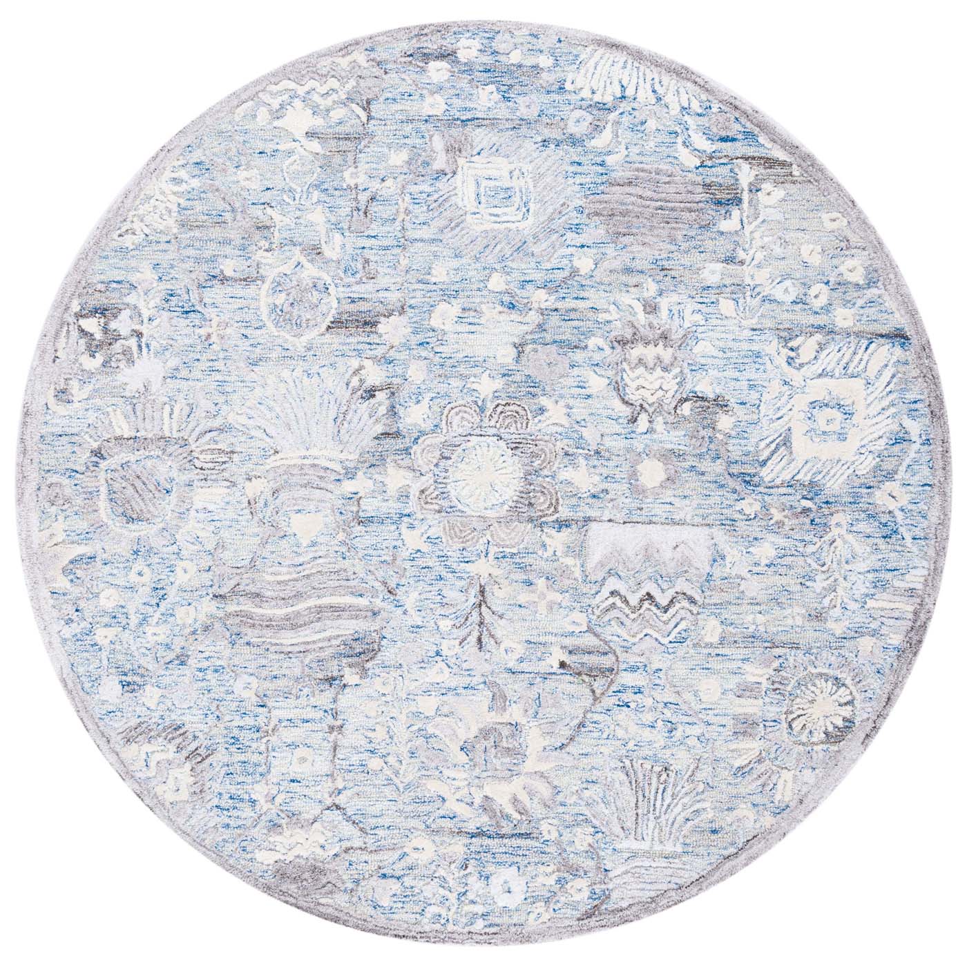 Safavieh Glamour 569 Rug, GLM569 - Light Blue / Ivory