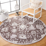 Safavieh Glamour 569 Rug, GLM569 - Dark Brown / Ivory