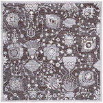 Safavieh Glamour 569 Rug, GLM569 - Dark Brown / Ivory