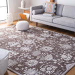 Safavieh Glamour 569 Rug, GLM569 - Dark Brown / Ivory