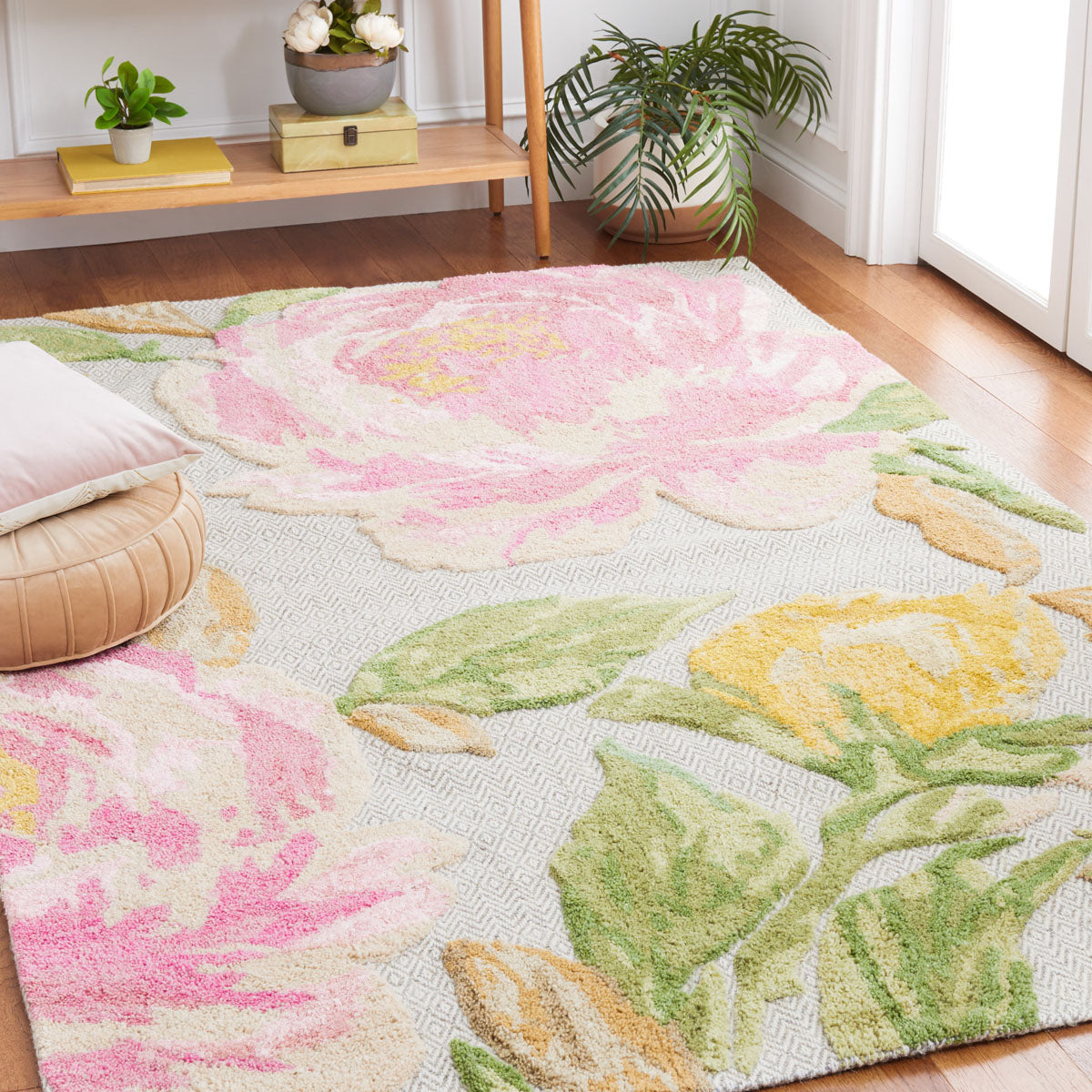 Safavieh Glamour 603 Rug, GLM603 - Pink / Grey