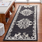 Safavieh Glamour 604 Rug, GLM604 - Black / Ivory