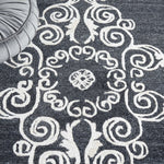 Safavieh Glamour 604 Rug, GLM604 - Black / Ivory