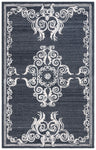 Safavieh Glamour 604 Rug, GLM604 - Black / Ivory