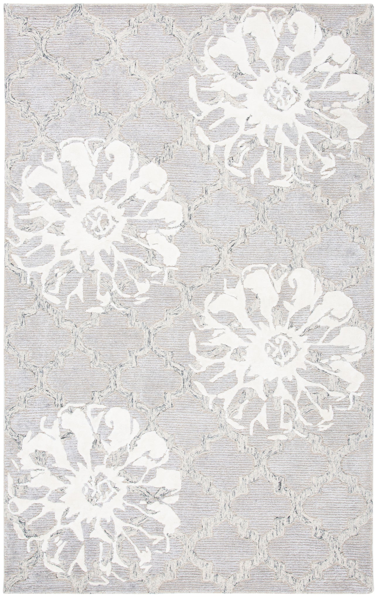 Safavieh Glamour 662 Rug, GLM662 - Silver / Ivory