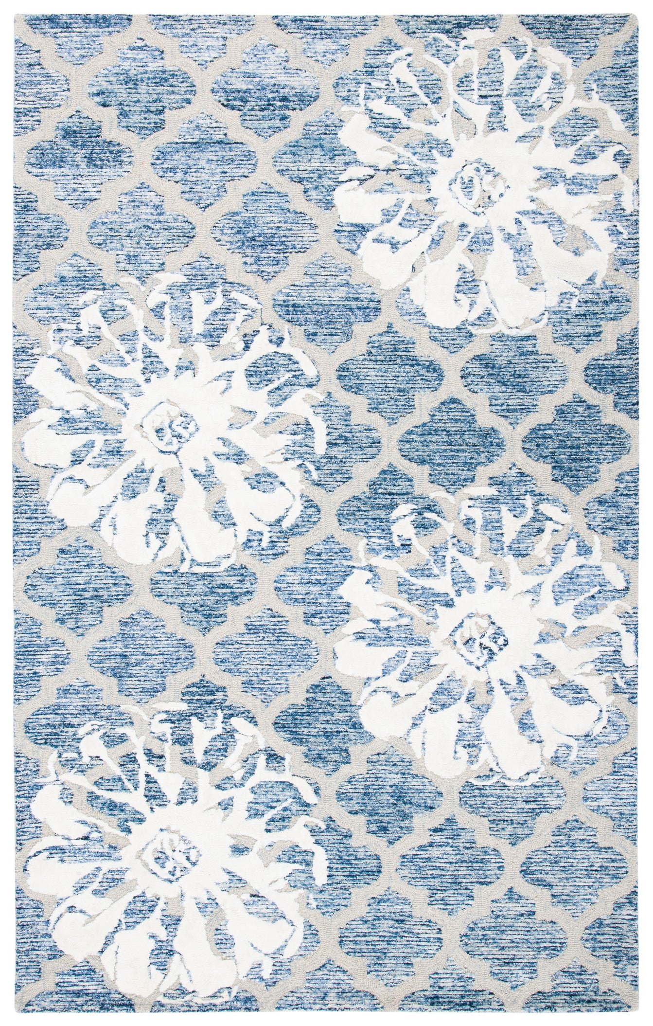 Safavieh Glamour 662 Rug, GLM662 - Navy / Ivory