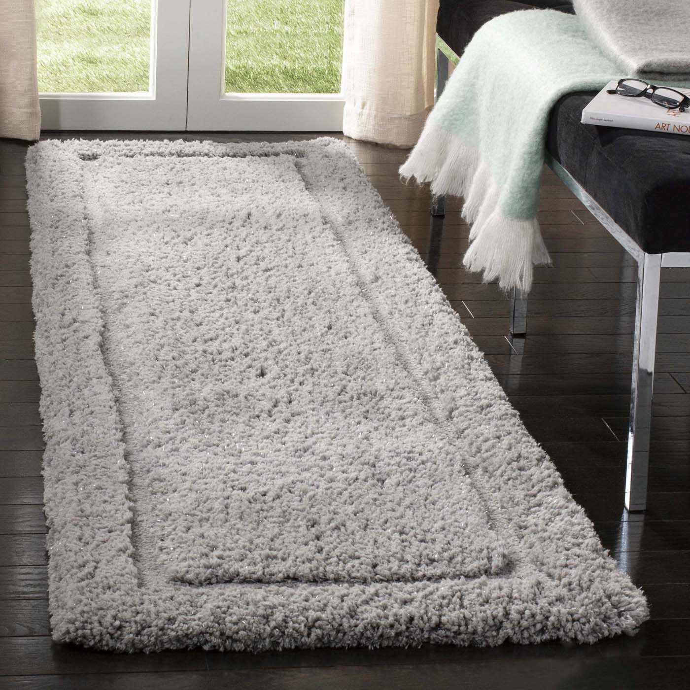 Safavieh Glamour Shag 101 Rug, GLS101 - Grey