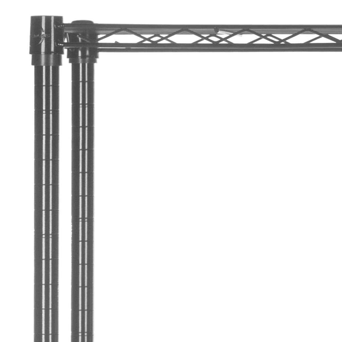 Safavieh Ceasar 5 Tier Chrome Wire Adjustable Rack (35.4 In. W X 17.7 In. D X 70.9 In. H) , HAC1006 - Chrome