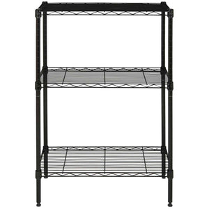 Safavieh Sierra Mini 3 Tier Chrome Wire Shelve (23 In. W X 13 In. D X 35 In. H) , HAC2000