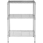 Safavieh Sierra Mini 3 Tier Chrome Wire Shelve (23 In. W X 13 In. D X 35 In. H) , HAC2000 - Chrome