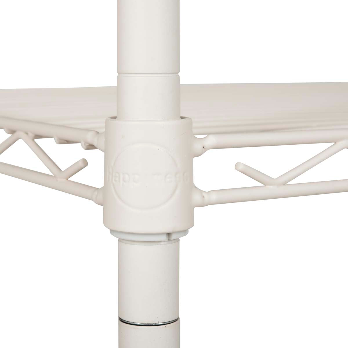 Safavieh Sierra Mini 3 Tier Chrome Wire Shelve (23 In. W X 13 In. D X 35 In. H) , HAC2000 - Ivory