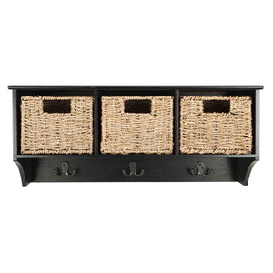 Safavieh Finley Hanging 3 Basket Wall Rack , HAC5700