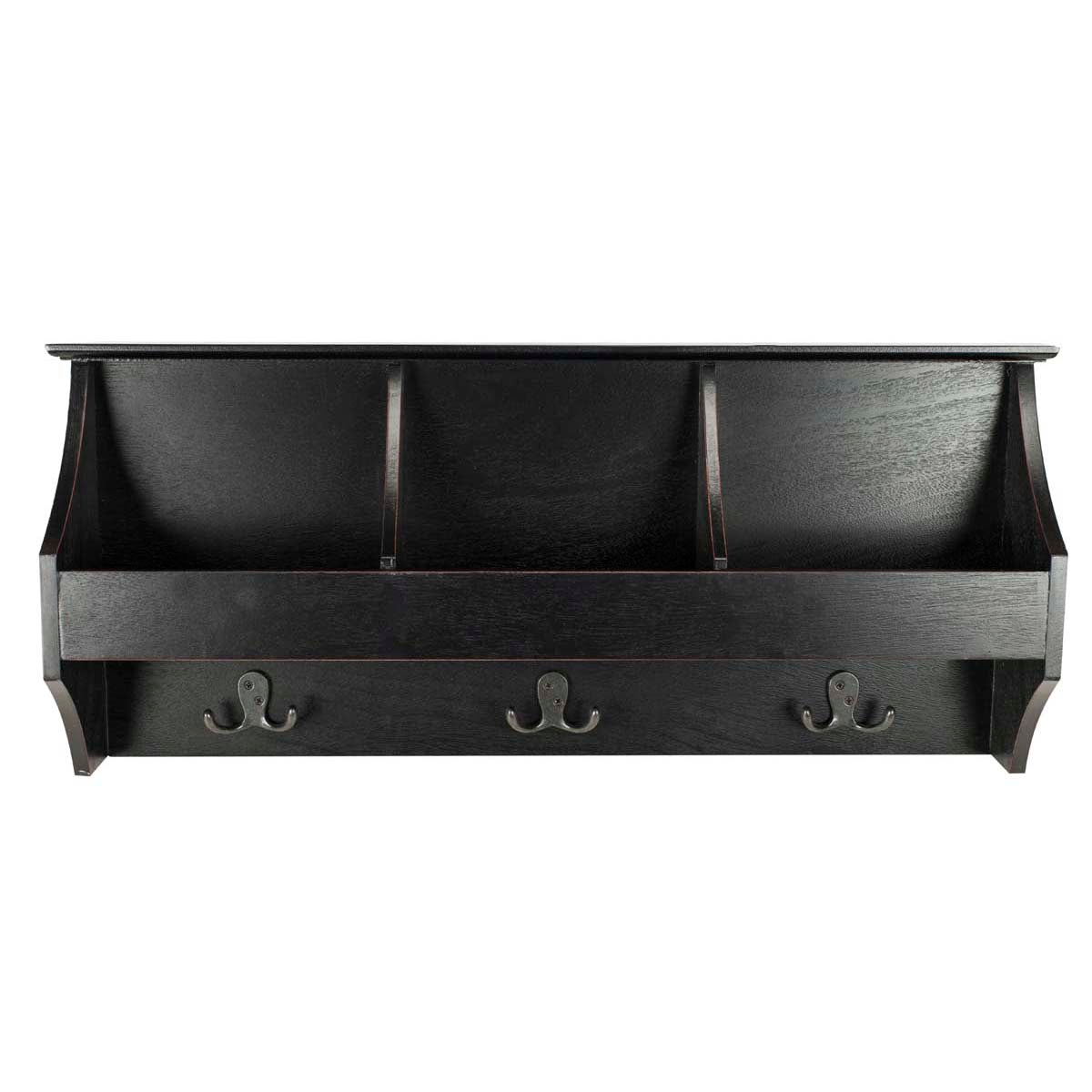 Safavieh Darcey Hanging Storage Wall Rack , HAC5702 - Black