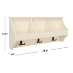 Safavieh Darcey Hanging Storage Wall Rack , HAC5702 - White