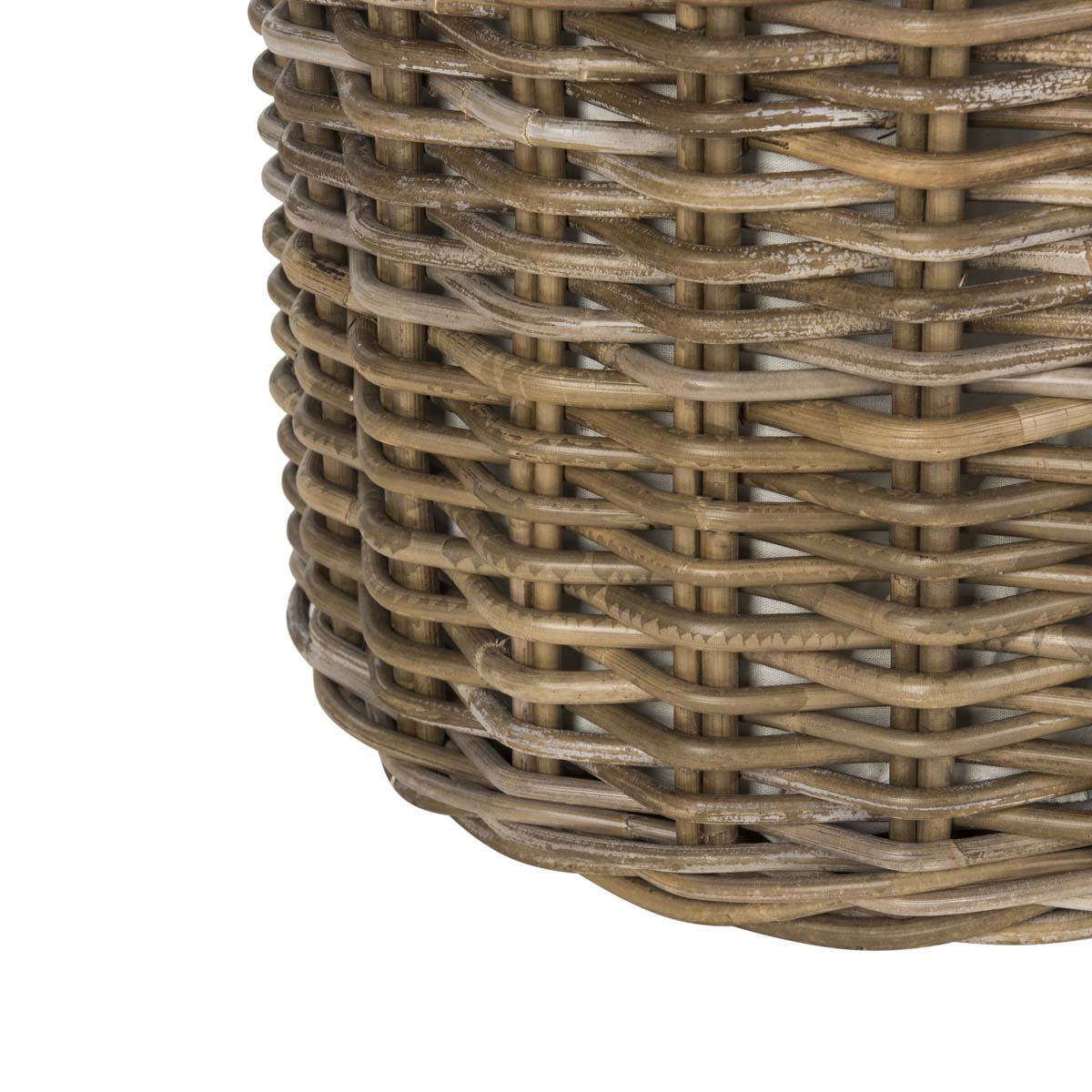 Safavieh Millen Rattan Round Set Of 2 Laundry Baskets , HAC6001 - Natural