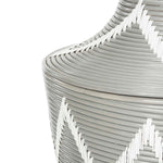 Safavieh Reina Rattan Jar Basket , HAC6004 - Grey / White