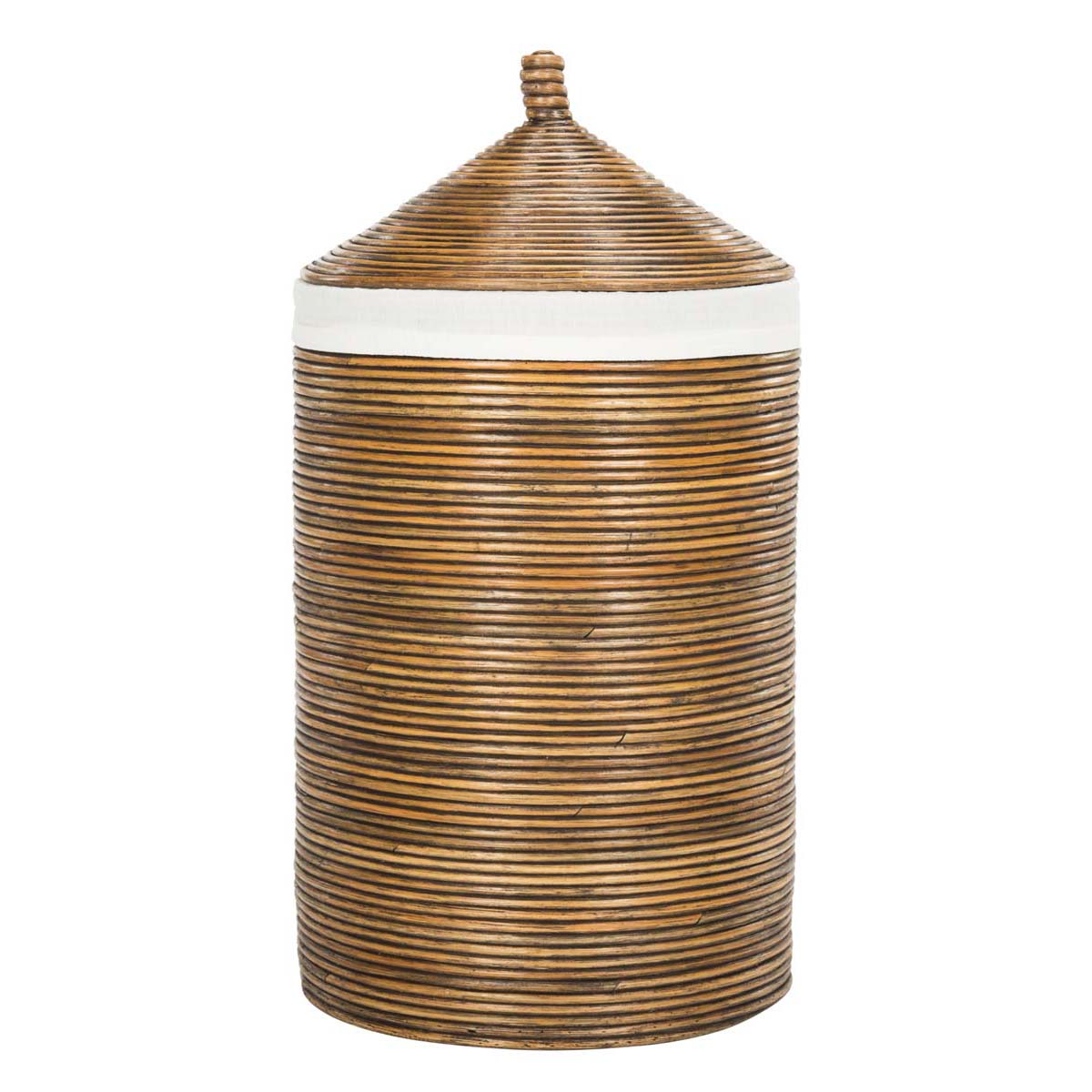 Safavieh Wellington Rattan Storage Hamper With Liner , HAC6501 - Honey