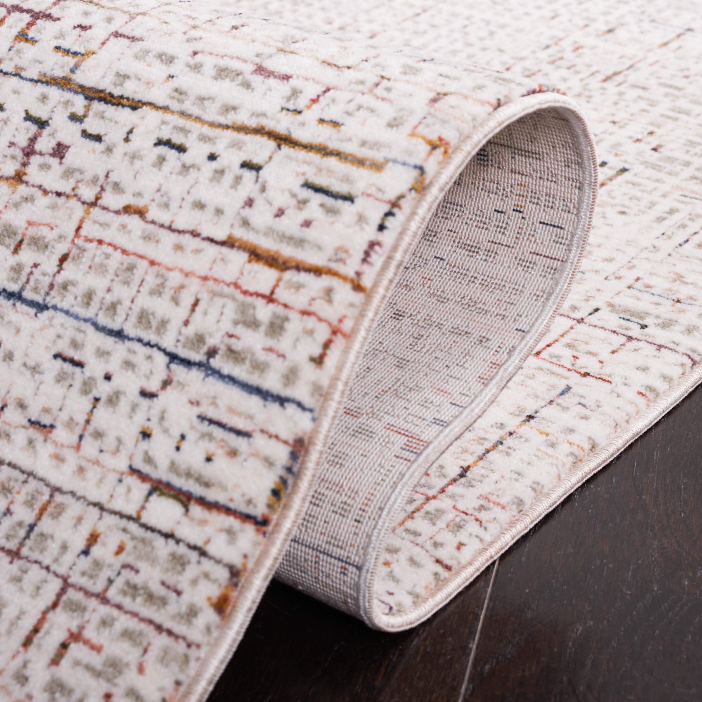 Safavieh Harlow 101 Rug, HAR101 - Ivory Grey / Rust