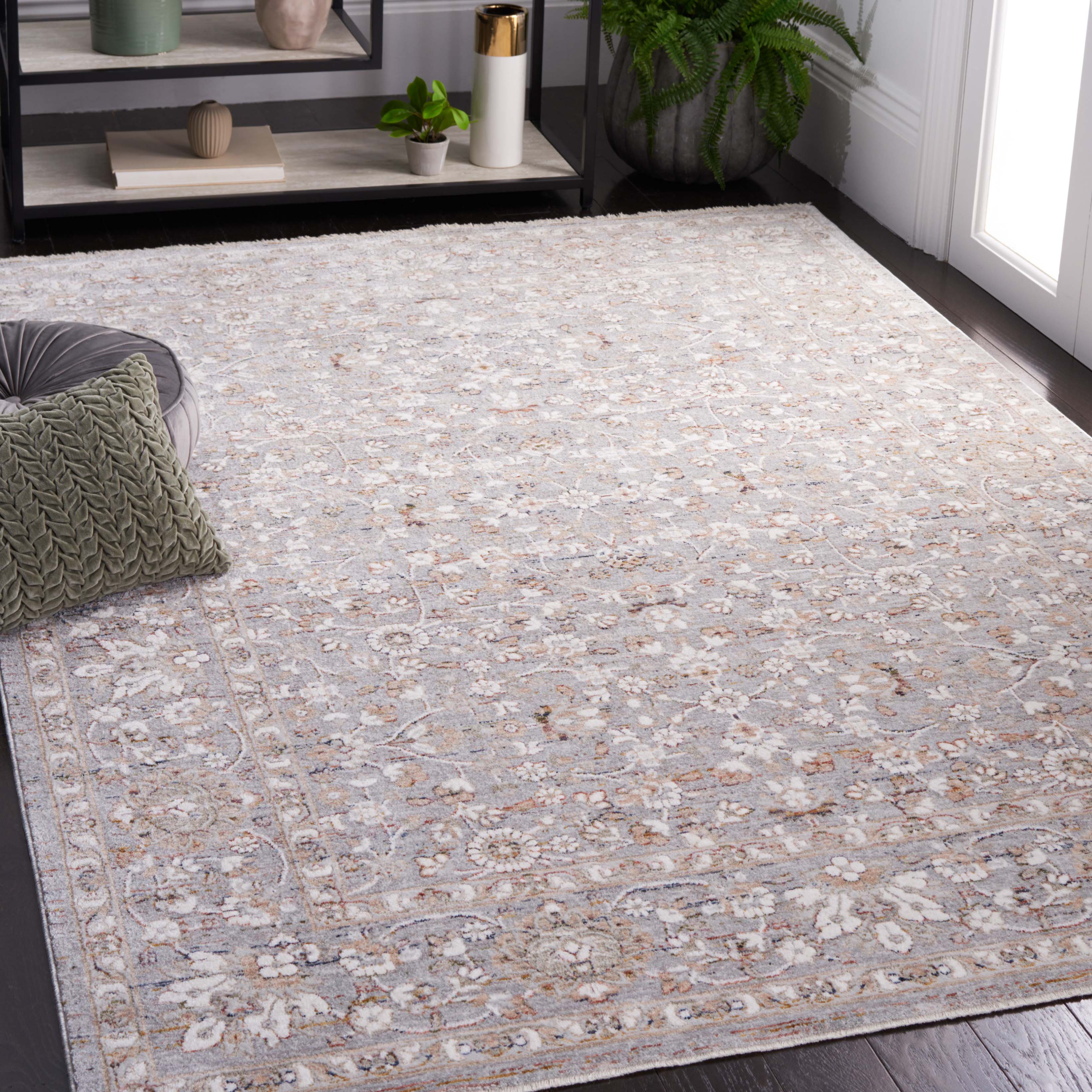 Safavieh Harlow 102 Rug, HAR102 - Ivory Grey / Sage