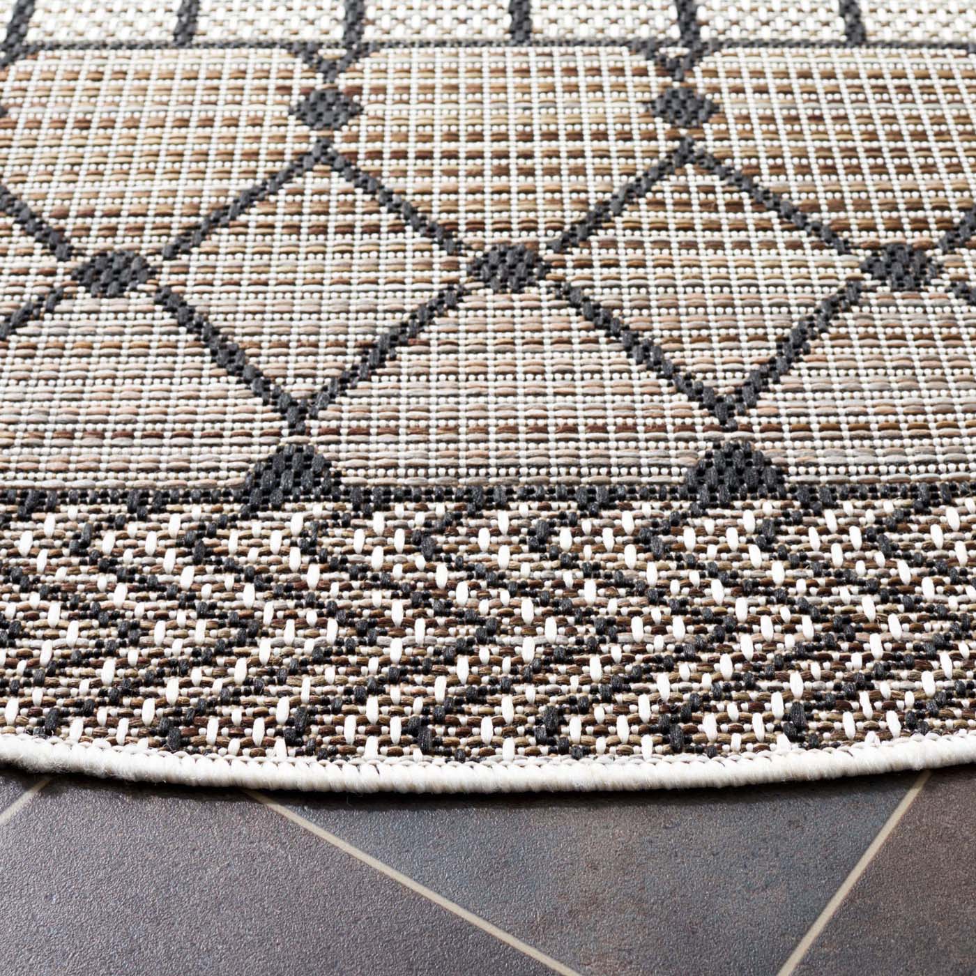 Safavieh Havana 301 Rug, HAV301 - Light Brown / Black