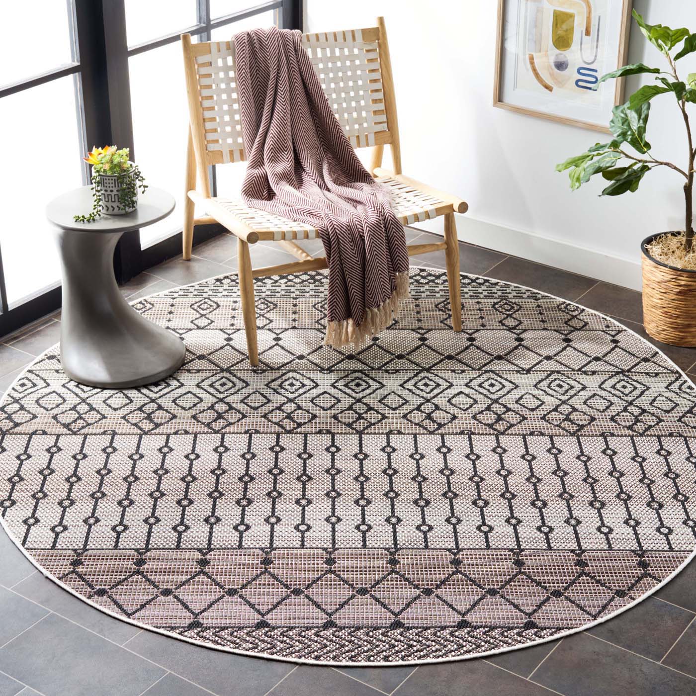 Safavieh Havana 301 Rug, HAV301 - Light Brown / Black