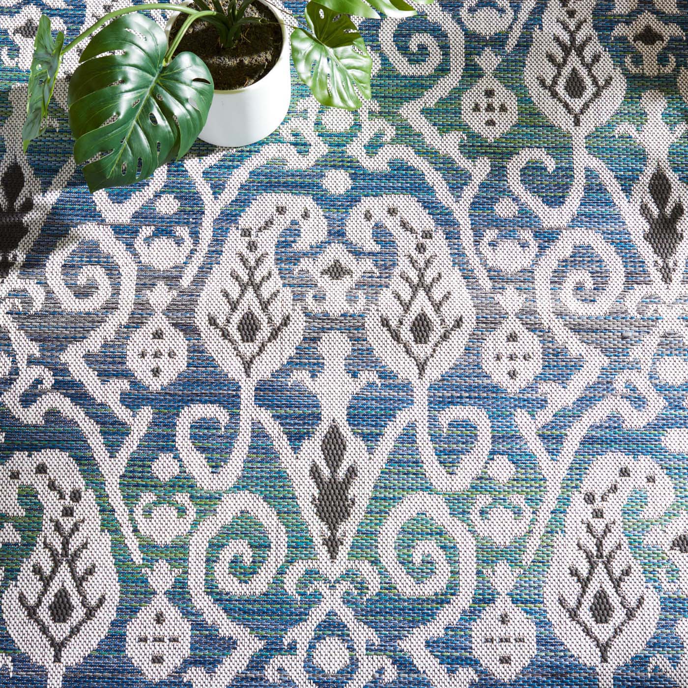 Safavieh Havana 321 Rug, HAV321 - Light Silver / Blue