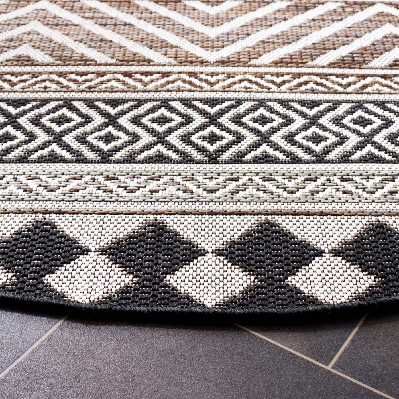 Safavieh Havana 325 Rug, HAV325 - Light Brown / Black