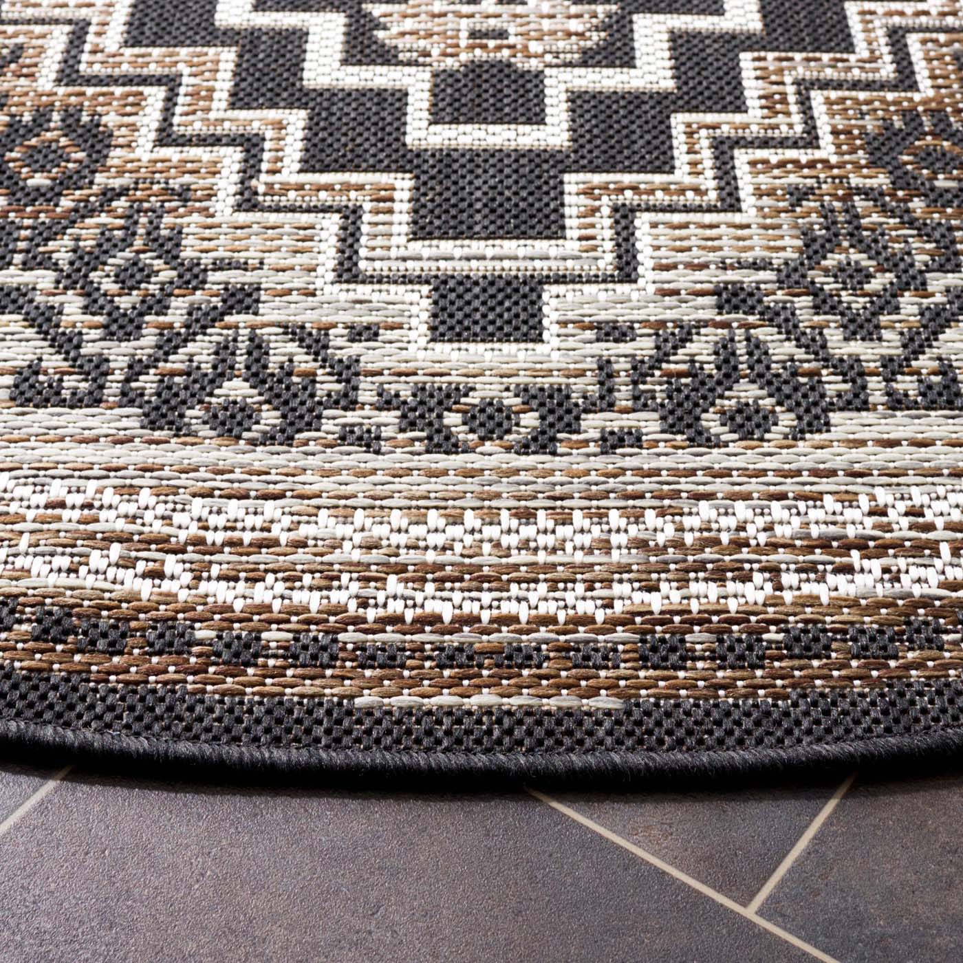 Safavieh Havana 341 Rug, HAV341 - Light Brown / Black