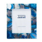 Two's Company Blue Agate 8 x 10 Photo Frame in Gift Box