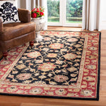 Safavieh Heritage 12A Rug, HG112A - Black / Red