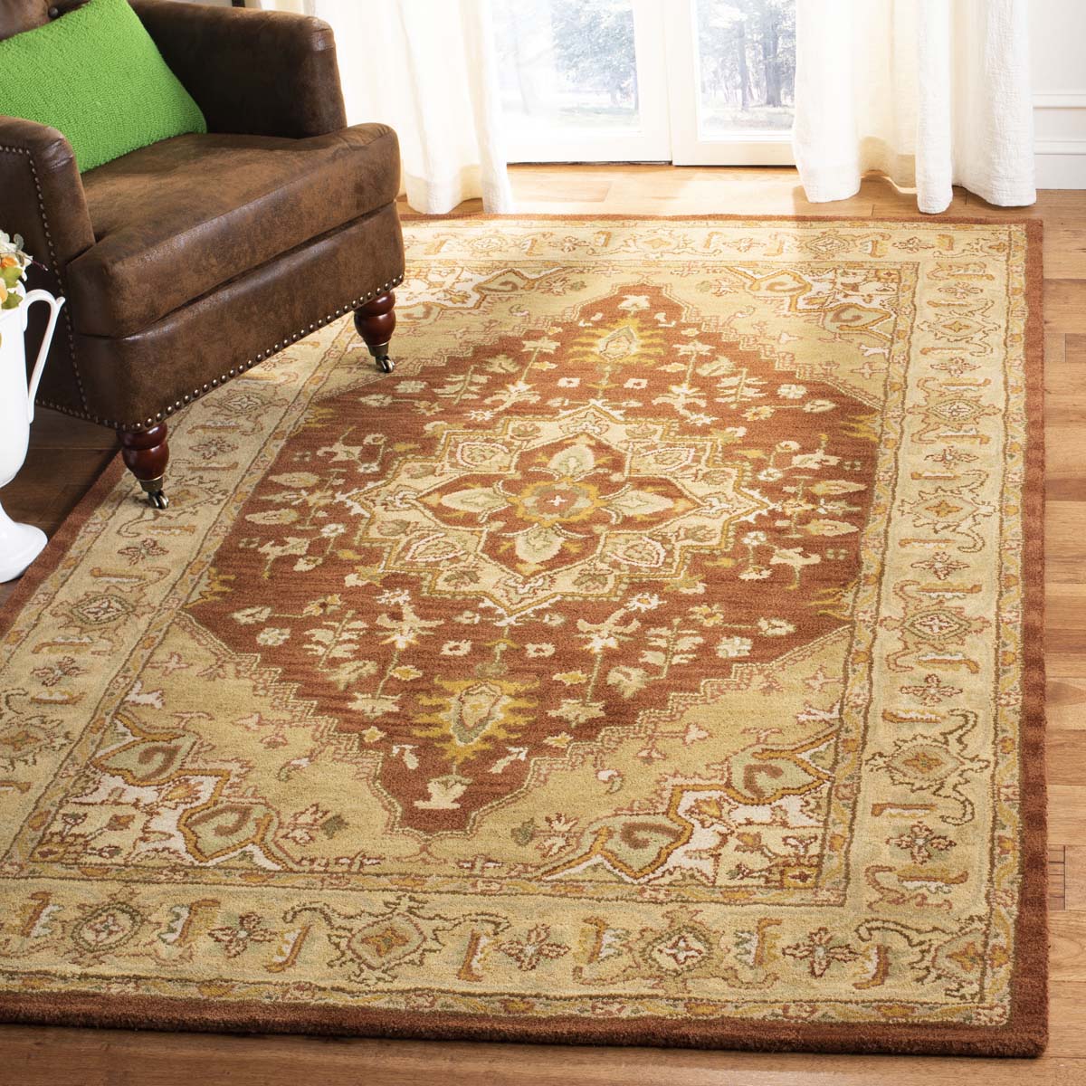 Safavieh Heritage 45 Rug, HG345 - Rust / Gold