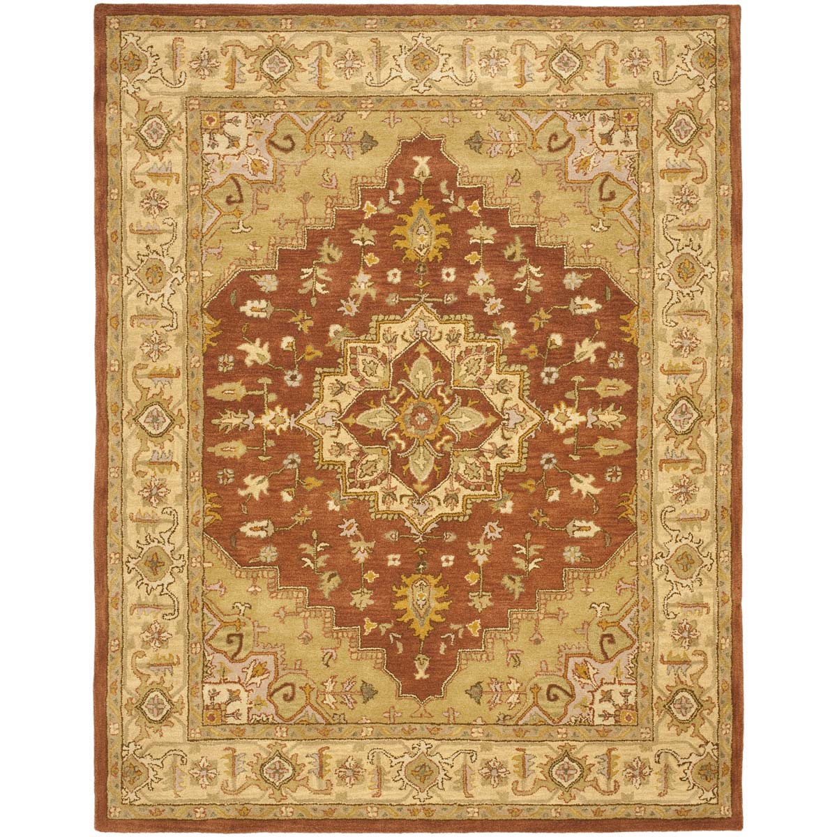 Safavieh Heritage 45A Rug, HG345A - Rust / Gold
