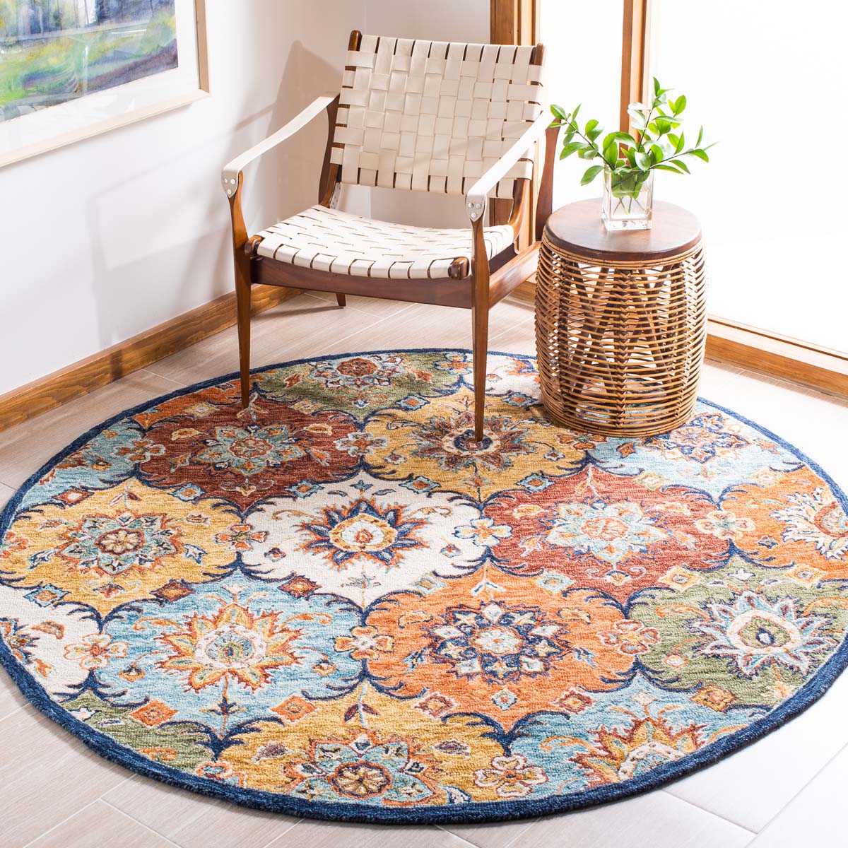 Safavieh Heritage 51 Rug, HG351 - Blue / Rust