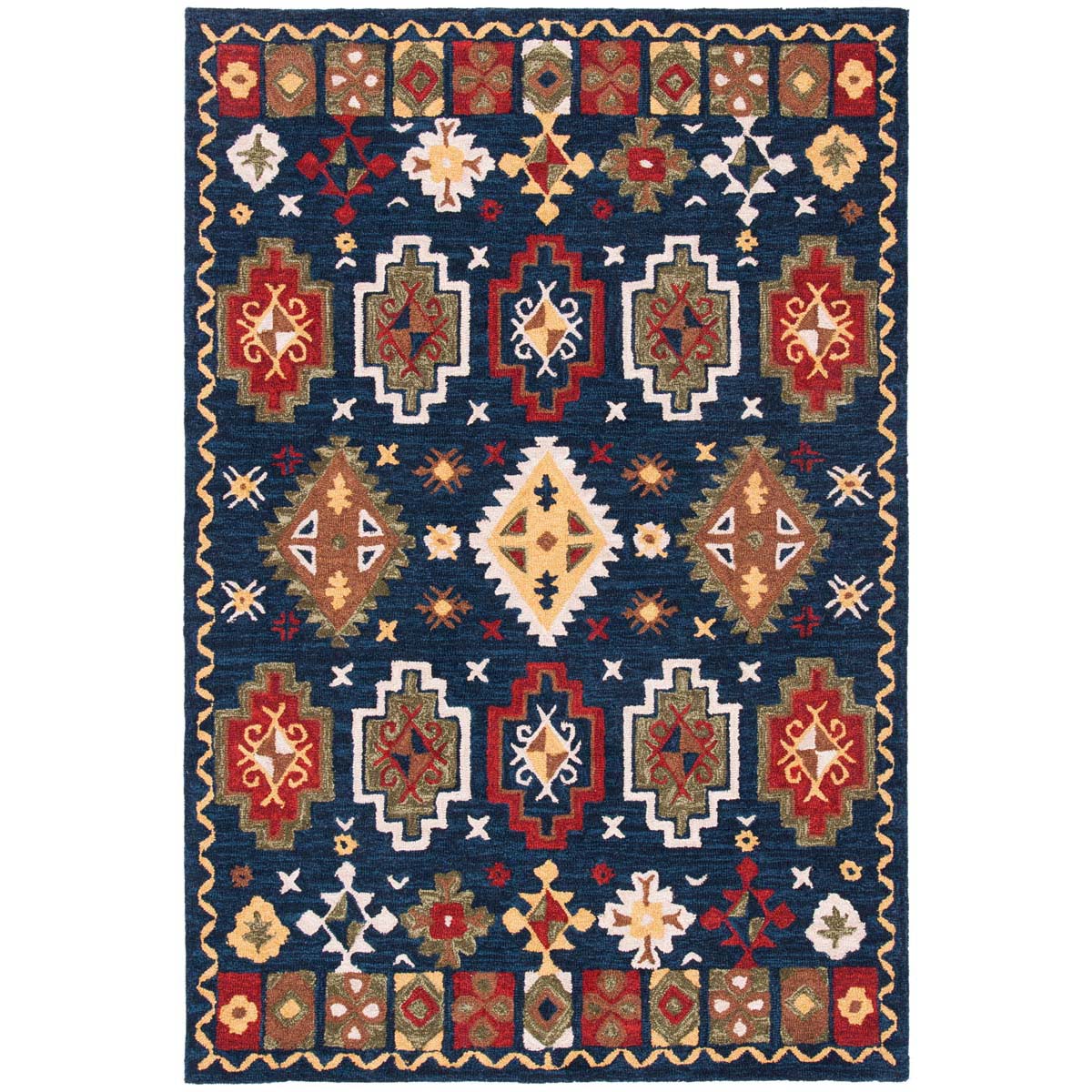 Safavieh Heritage 53 Rug, HG353 - Navy / Red