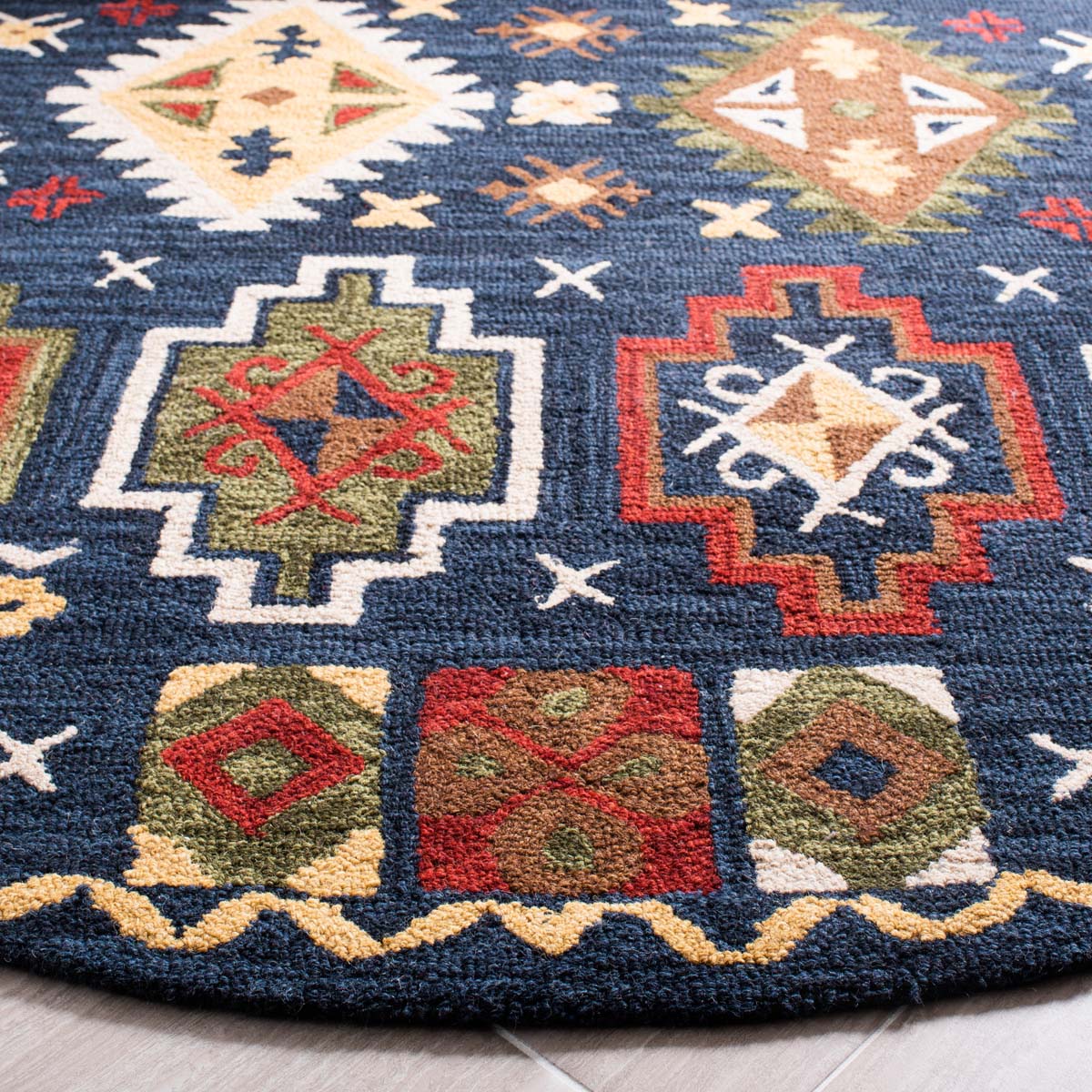 Safavieh Heritage 53 Rug, HG353 - Navy / Red