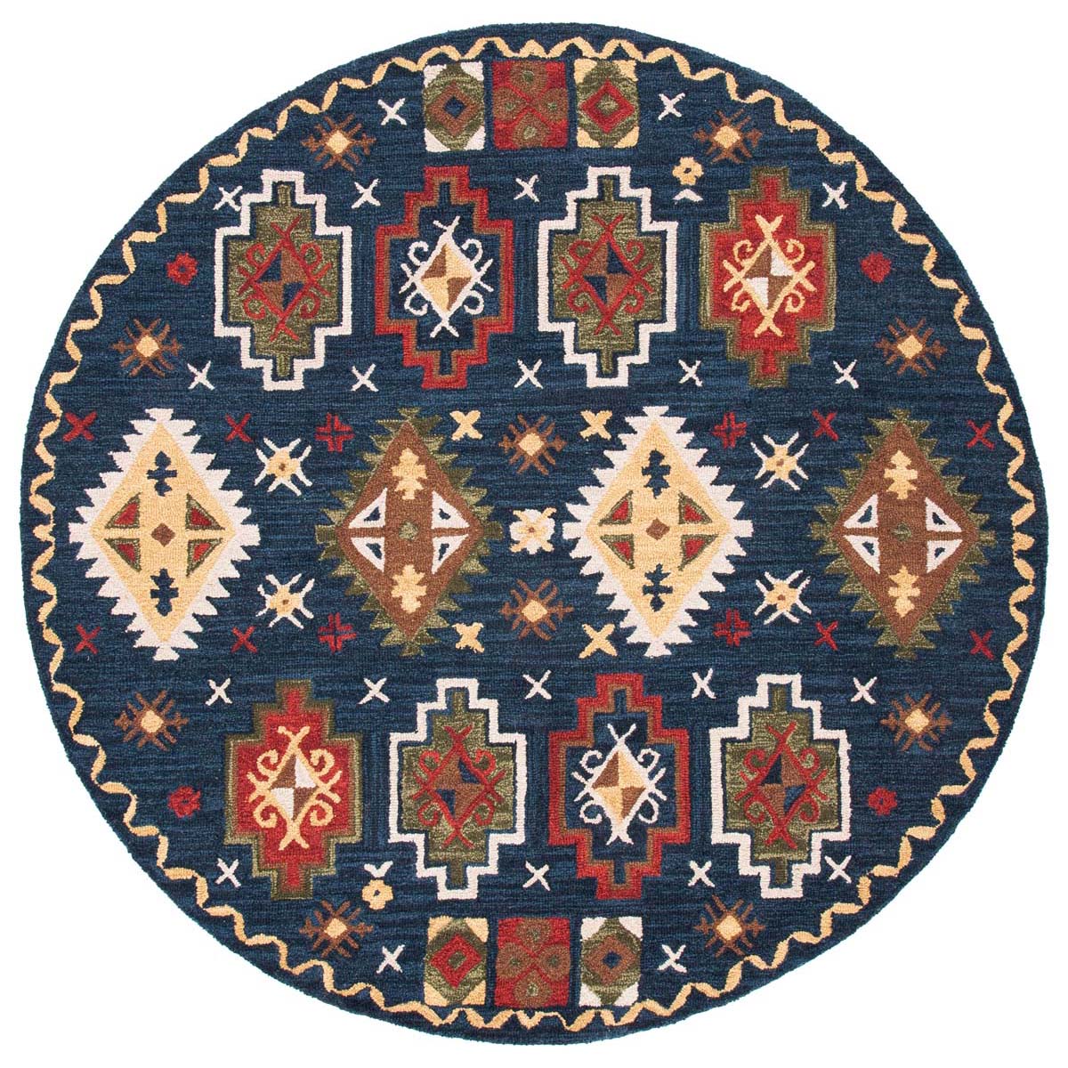 Safavieh Heritage 53 Rug, HG353 - Navy / Red