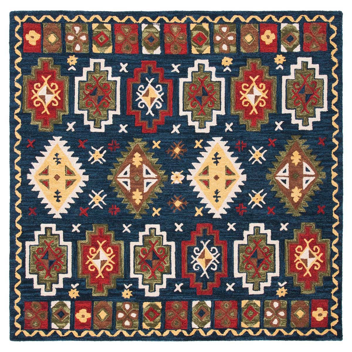 Safavieh Heritage 53 Rug, HG353 - Navy / Red