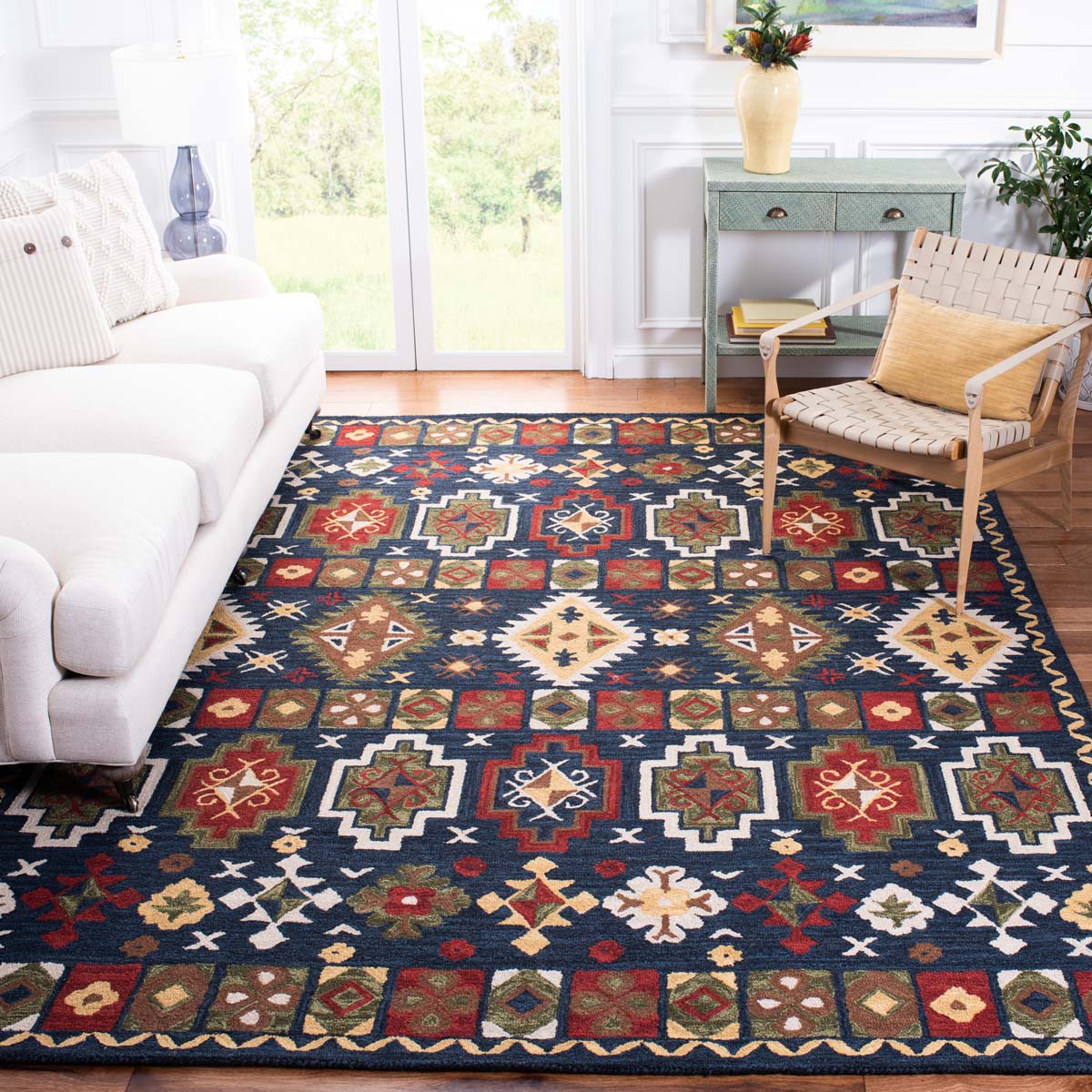 Safavieh Heritage 53 Rug, HG353 - Navy / Red
