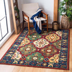Safavieh Heritage 54 Rug, HG354 - Red / Blue