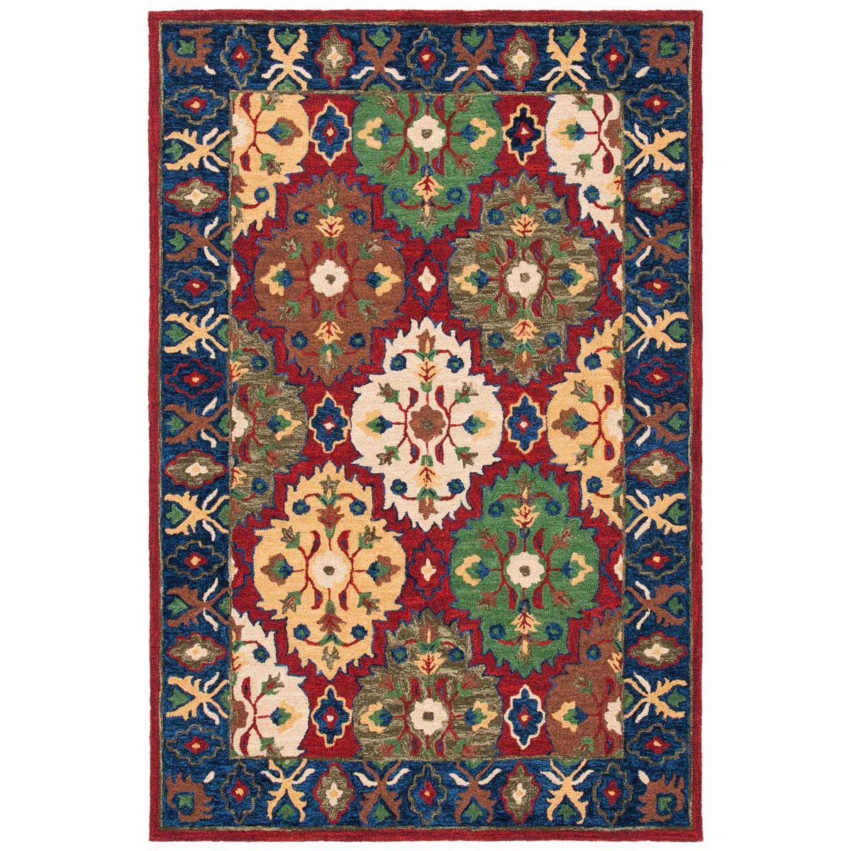 Safavieh Heritage 54 Rug, HG354 - Red / Blue
