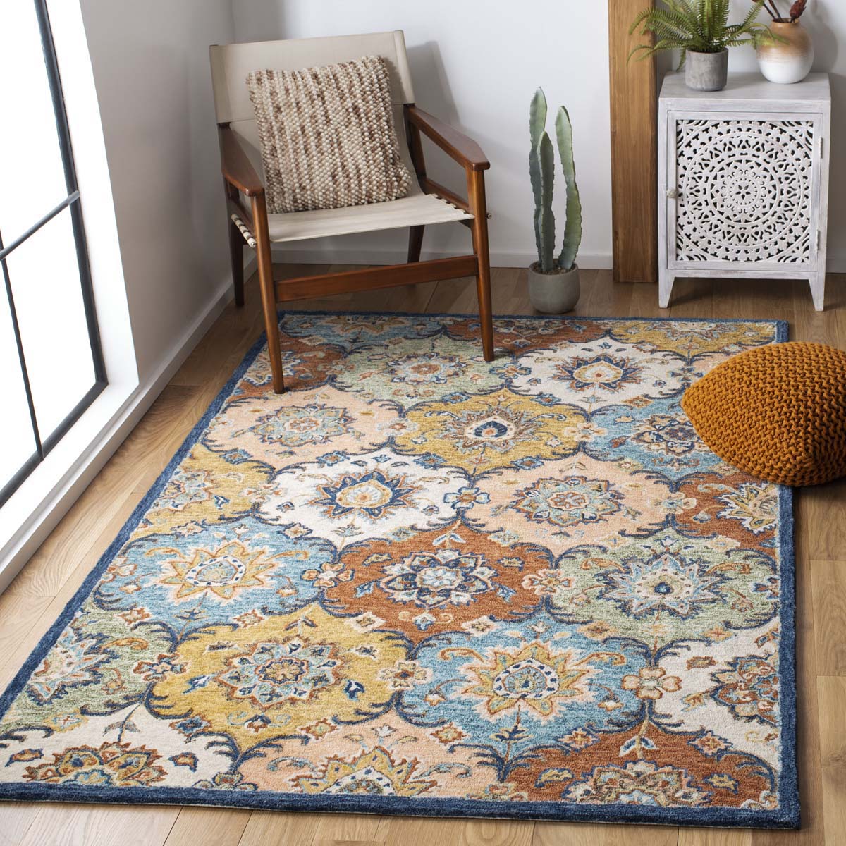 Safavieh Heritage 57 Rug, HG357 - Blue / Rust