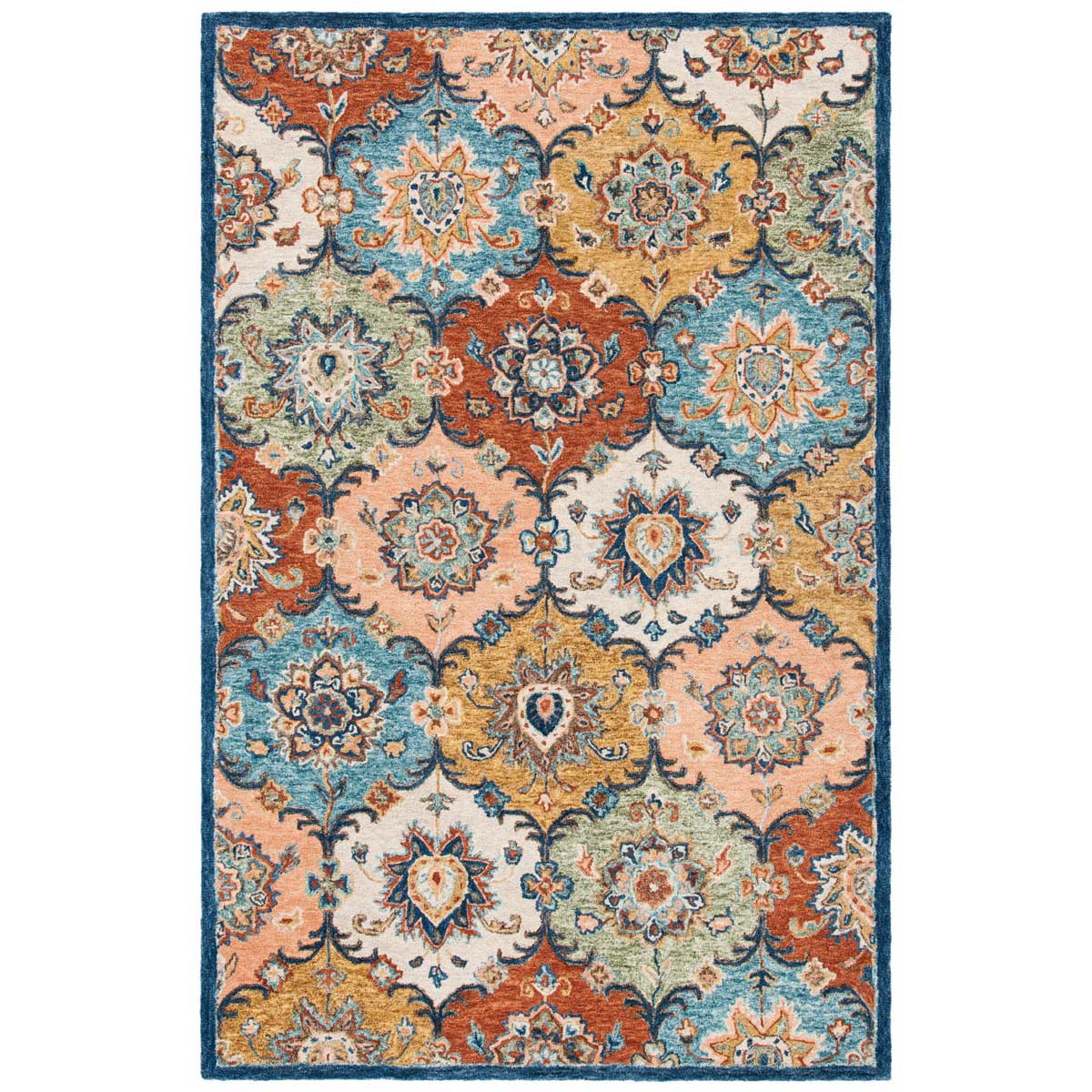 Safavieh Heritage 57 Rug, HG357 - Blue / Rust