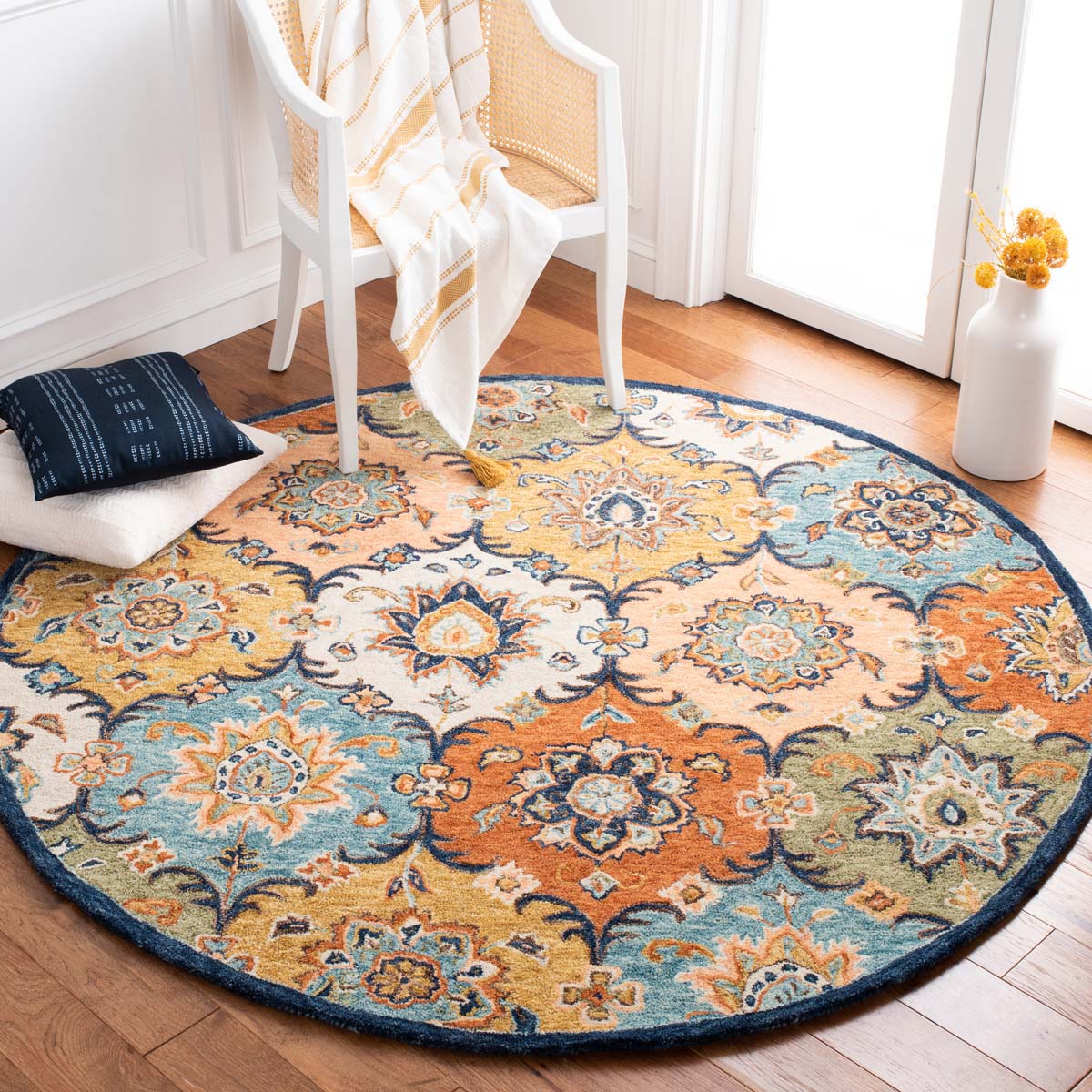 Safavieh Heritage 57 Rug, HG357 - Blue / Rust