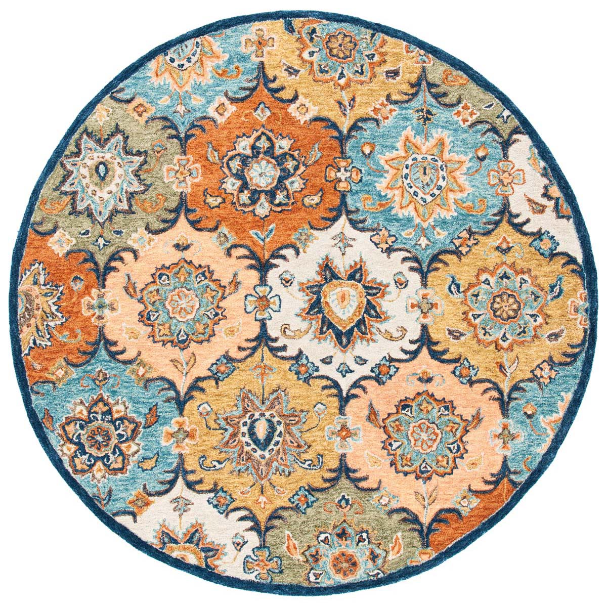 Safavieh Heritage 57 Rug, HG357 - Blue / Rust
