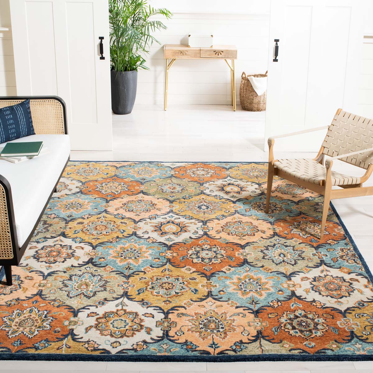 Safavieh Heritage 57 Rug, HG357 - Blue / Rust