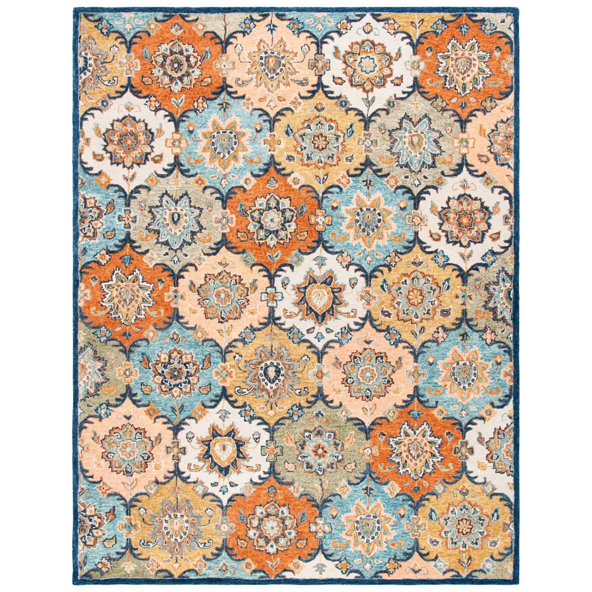 Safavieh Heritage 57 Rug, HG357 - Blue / Rust