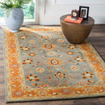 Safavieh Heritage 01A Rug, HG401A - Blue / Orange