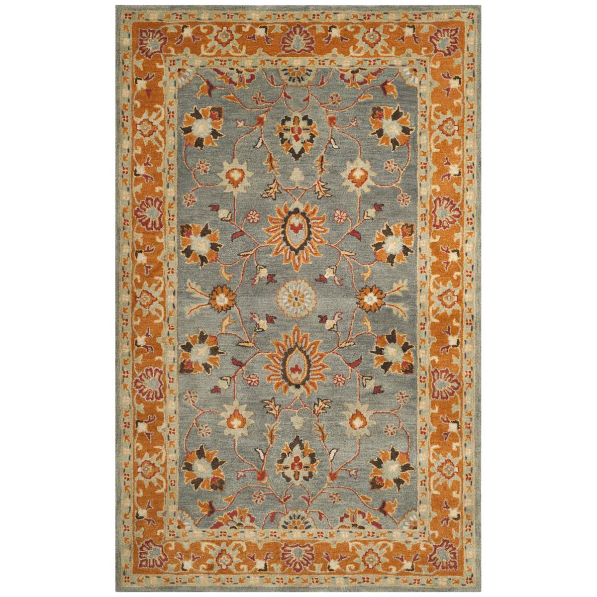 Safavieh Heritage 01A Rug, HG401A - Blue / Orange