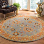 Safavieh Heritage 01A Rug, HG401A - Blue / Orange