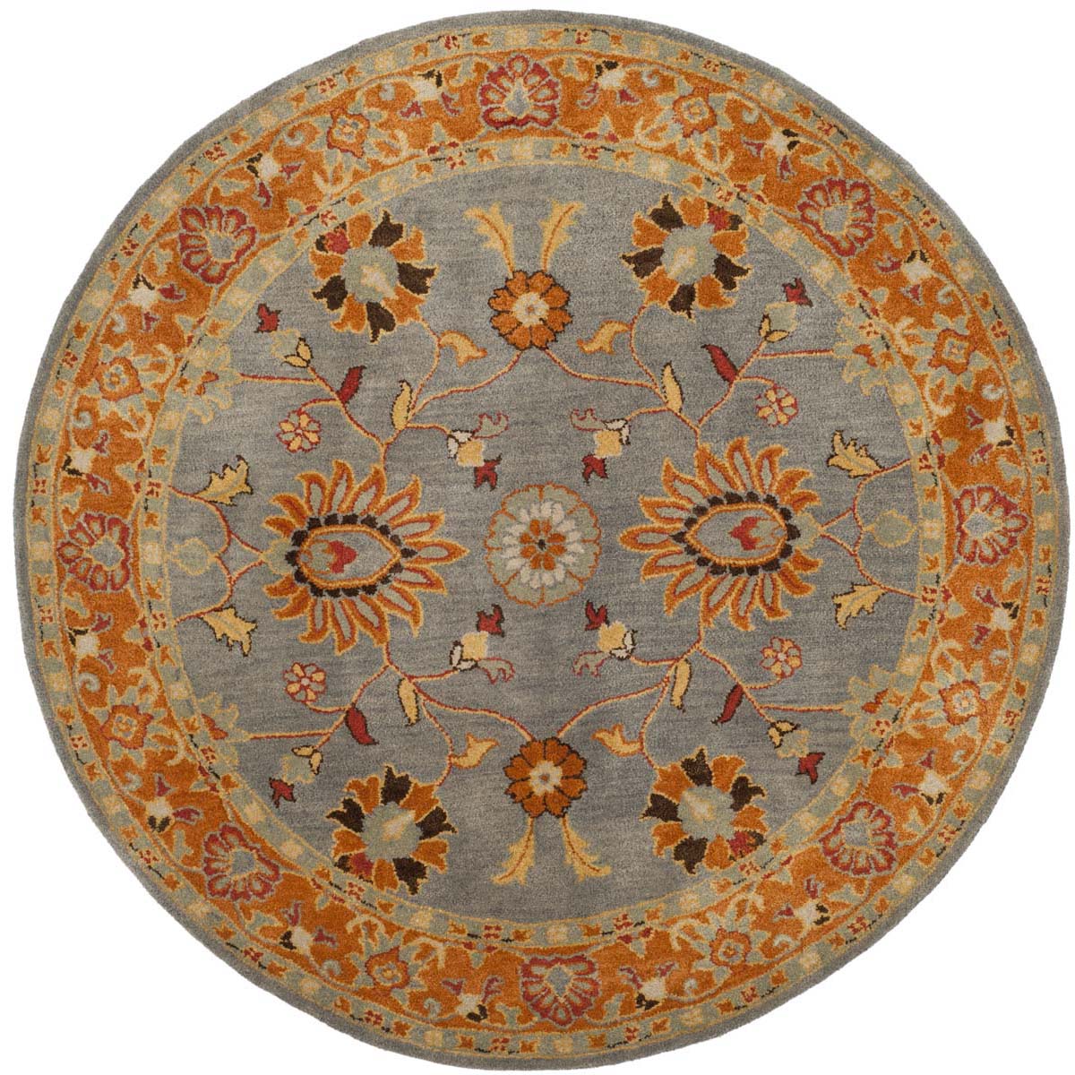 Safavieh Heritage 01A Rug, HG401A - Blue / Orange